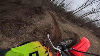 2023 CRF 125 FB Wide Open Laps [upl. by Anelyak]