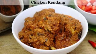 Malaysian Chicken Rendang  Ayam Rendang Recipe  How To Make Chicken Rendang [upl. by Dulcie]