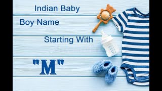 Top 35 Latest and Unique  Hindu Baby Boy Names  Starting with quotM म letter  With Meaning [upl. by Barbette]