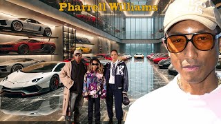 Meet Pharrell Williams Wife 4 Children  Los Angeles Mansion Real Estate Huge Cars and Net Worth [upl. by Cade]