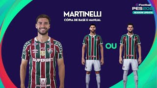 Martinelli  Cópia de base e Manual  PES 2021 [upl. by Natsud827]