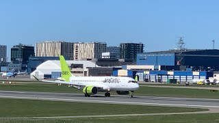 airBaltic A220 landing in TLL EETN [upl. by Rickard614]