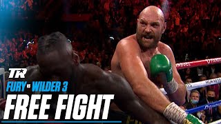 Tyson Fury vs Deontay Wilder 3  FREE FIGHT  2021 FIGHT OF THE YEAR  Fury Returns Dec 3 ESPN [upl. by Ainitsirc526]