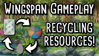 Wingspan Gameplay  Recycling Resources feat ultimognucatan [upl. by Eldora]