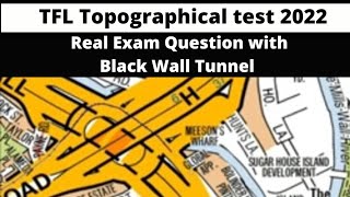 TfL topographical test 2022 Real exam question with black wall tunnel TfL route planning question [upl. by Monaco]