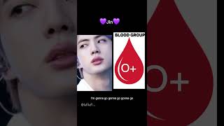 BTS Members Blood🩸Group fyp bloodgroup kpop [upl. by Shirah858]