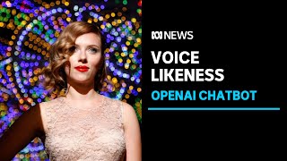 OpenAI chatbots voice sparks controversy over likeness to Scarlett Johansson  ABC News [upl. by Googins]