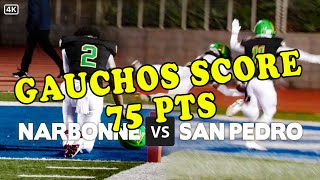 Narbonne vs San Pedro  Gauchos Score 75 Pts  LA City Section Championship [upl. by Leela]