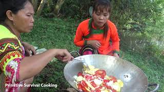 Natural life  Freaky Eaters  Yummy cooking fruit vegetable recipe  cooking skill in the forest [upl. by Adnoved665]