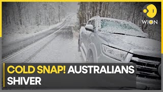 Australia witnesses cold weather snow amp flight cancellations  WION Climate Tracer [upl. by Leiruh]