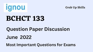 BCHCT 133 important questions [upl. by Yrad]