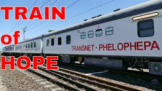 TRANSNET Freight Rail TRAIN OF HOPE Phelophepa clinic train [upl. by Jaimie]