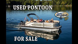 Learn How To Buy A Used Pontoon Boat Between 10K and 15000 Pontoon Boats for Sale Family Marine [upl. by Ennaoj]