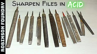 Can you sharpen a dull file in Acid Sharpening metal files  Experiment [upl. by Anstice270]