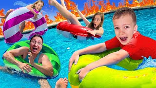 🔥 PISCINA este LAVA 🔥 CHALLENGE Extremal 🥵 [upl. by Loreen]