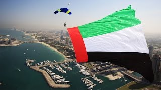 2015 UAE Flag Day  SkydiveDubai [upl. by Arrakat]