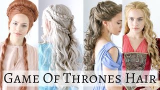 Iconic Game of Thrones Hairstyles  Hair Tutorial [upl. by Rochus48]