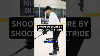 SHOOT TO SCORE BY SHOOTING IN STRIDE hockeydevelopment hockeygoalietraining [upl. by Yasmar530]