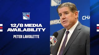 NYR vs SEA Peter Laviolette Postgame Media Availability  Dec 8 2024 [upl. by Krueger]