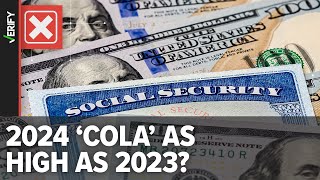 Social Security COLA 2024 How much benefits could increase [upl. by Tema550]