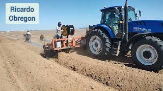 TS6140 Elite con TripleBordero amp TripleAcamadora Trabajando En El Desierto Fuerza y Robustes🚜💨🇲🇽💪 [upl. by Pedroza821]