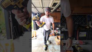 Got this new 5AH Powerstack battery from dewalttough It really packs a punch mixing up thinset [upl. by Wheelwright]