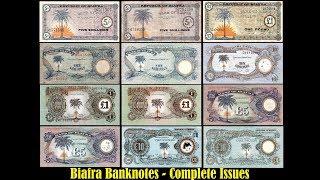 Biafra Currency  Complete Issue CollecterParadise Banknote CompleteIssue Biafra USD Hobby [upl. by Wyatan]