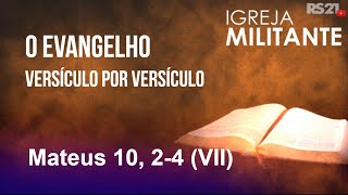 O evangelho versículo por versículo  Mateus 10 24 VII  Igreja Militante  17112024 [upl. by Borras]