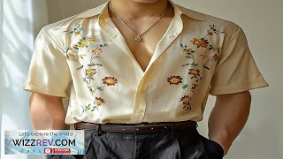 INCERUN Mens Floral Print Lapel Collar Short Sleeve Shirt Casual Daily Button Review [upl. by Bez]