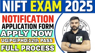 NTA NIFT ADMISSIONS ONLINE FORM 2025  NIFT ADMISSION FORM 2025  NIFT ONLINE FORM 2025  NIFT 2025 [upl. by Malin]