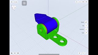 How to Shapr3D Connection Part Assembly 2D to 3D drawing 156 [upl. by Enelhtac]