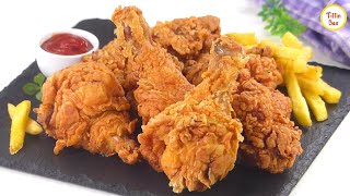 KFC style Fried Chicken Recipe by Tiffin Box  Kentucky Fried Chicken Spicy Crispy chicken fry [upl. by Adnir]