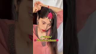 Hacks con pinzas 🌺🌺 music rap artist song hairstyle peinados makeuptutorial hawaiian [upl. by Spiros626]