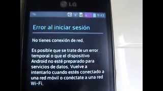 Error al iniciar sesión Google play  SOLUCIÓN AL PROBLEMA [upl. by Ydorb988]