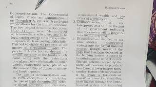 Demonetisation meaning  features of demonetisation  ncert  class 12 business studies [upl. by Otti]