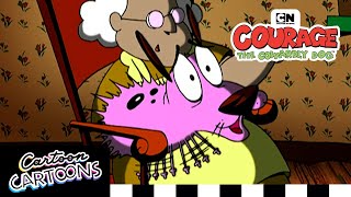 Eustace Gets Cursed  Courage the Cowardly Dog  Cartoons Cartoons [upl. by Naihr]