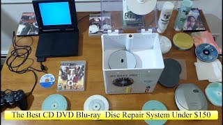 JFJ Easy Pro The Best CD DVD Bluray Game Disc Repair Resurface Scratch Removal Under 150 Review [upl. by Weitzman]