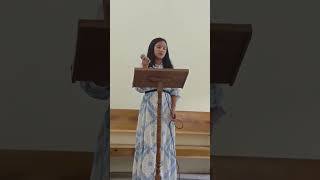 Lansinlu kamson presenting spacial Song at Namduanjang Advertise churchon 26102024 [upl. by Nosylla]