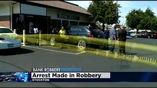 Man Named As Person Of Interest In Violent Stockton Bank Robbery [upl. by Ammadis]