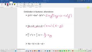 AFZONDEREN van gemeenschappelijke factoren bij ontbinden in factoren [upl. by Annaigroeg]