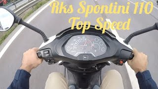 Rks Spontini 110 Top speed [upl. by Daitzman]