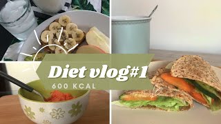 Diet vlog3 What I eat in a day 500kcal [upl. by Legra]