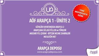 AÖF Arapça 1  Unite 2 Güncel Müfredat [upl. by Nekal700]