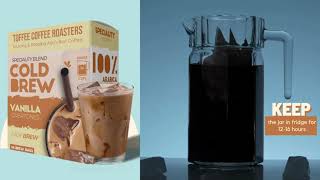 Vanilla Cold Brew  Toffee Coffee Roasters [upl. by Bara]