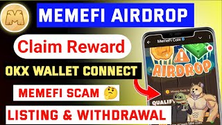 Memefi Airdrop Criteria  Memefi Airdrop Listing amp Withdrawal  Memefi Airdrop Update  Memefi [upl. by Zoeller]