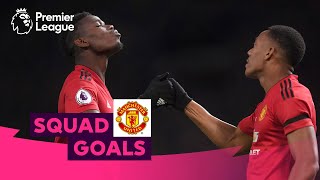 Magical Manchester United Goals  Pogba Rooney Ronaldo  Squad Goals [upl. by Nylyahs226]