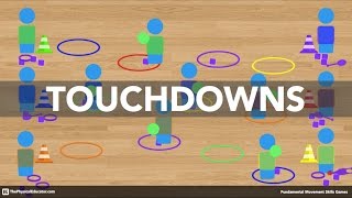 Touchdowns  Physical Education Game Fundamental Movement Skills [upl. by Daza]