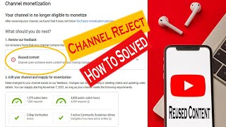 your channel is no longer eligible to monetize  Reused Content  How To Solved Demonetized Channel [upl. by Campos]