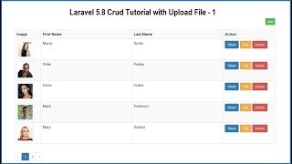 Laravel 58 Crud Tutorial with Upload File  1 [upl. by Maitilde]