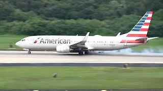 Plane Tire Explodes On Takeoff [upl. by Enileve]